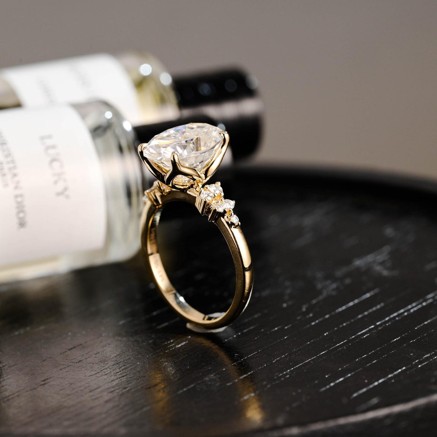 Round Halo, Pave & Split Shank Engagement Ring – 1.93 CT Lab Grown Diamond