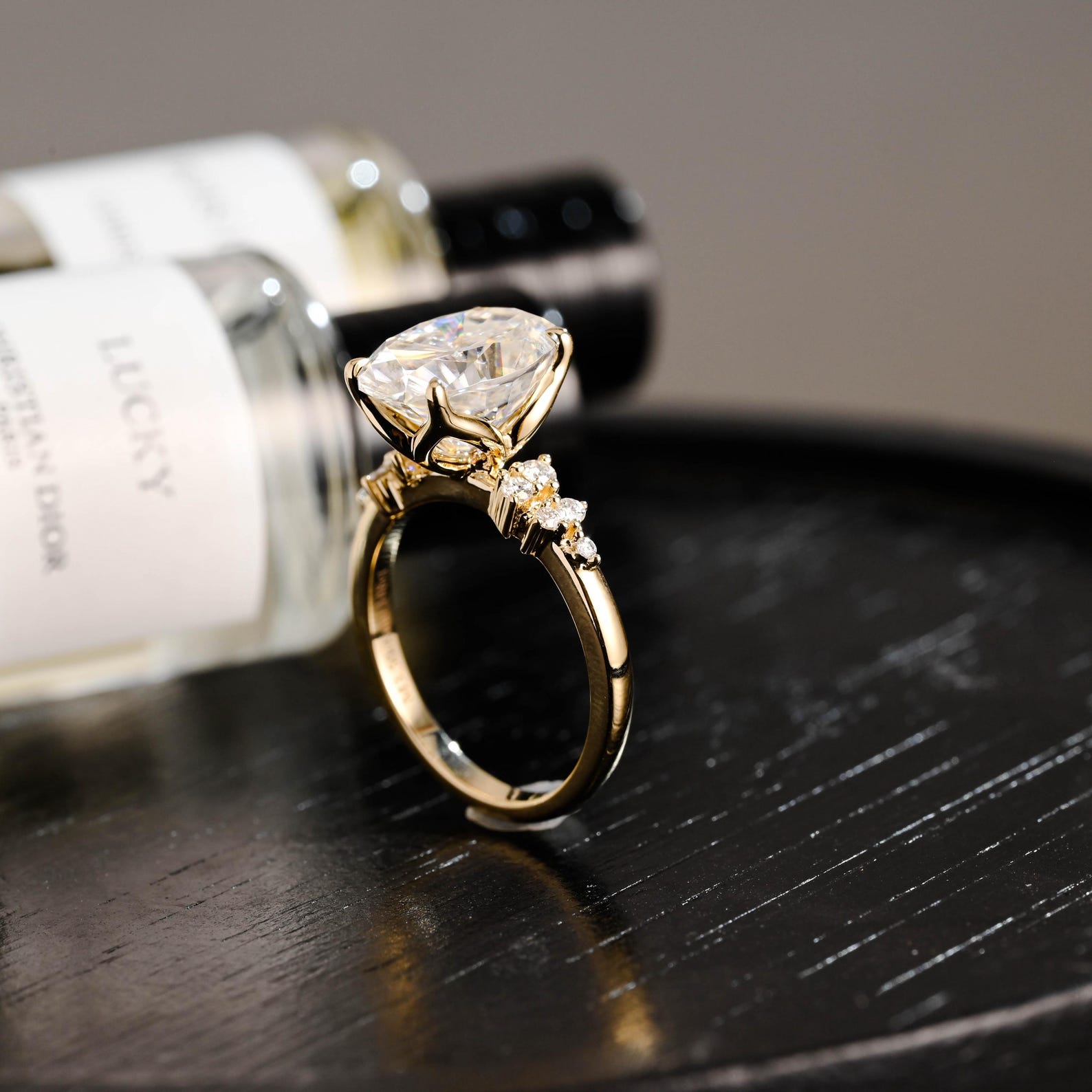 Round Halo, Pave & Split Shank Engagement Ring – 1.93 CT Lab Grown Diamond