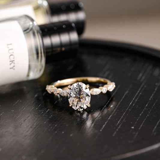 Round Halo, Pave & Split Shank Engagement Ring – 1.93 CT Lab Grown Diamond