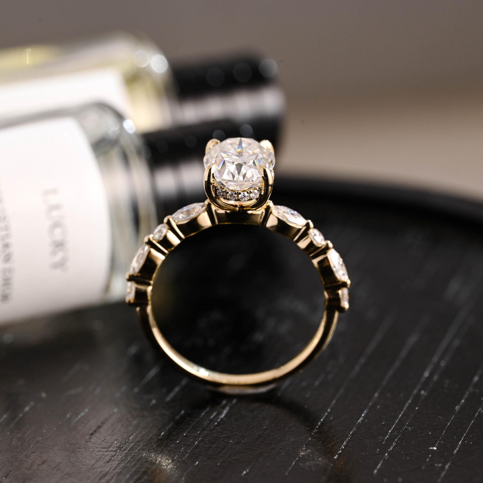 Round Halo, Pave & Split Shank Engagement Ring – 1.93 CT Lab Grown Diamond