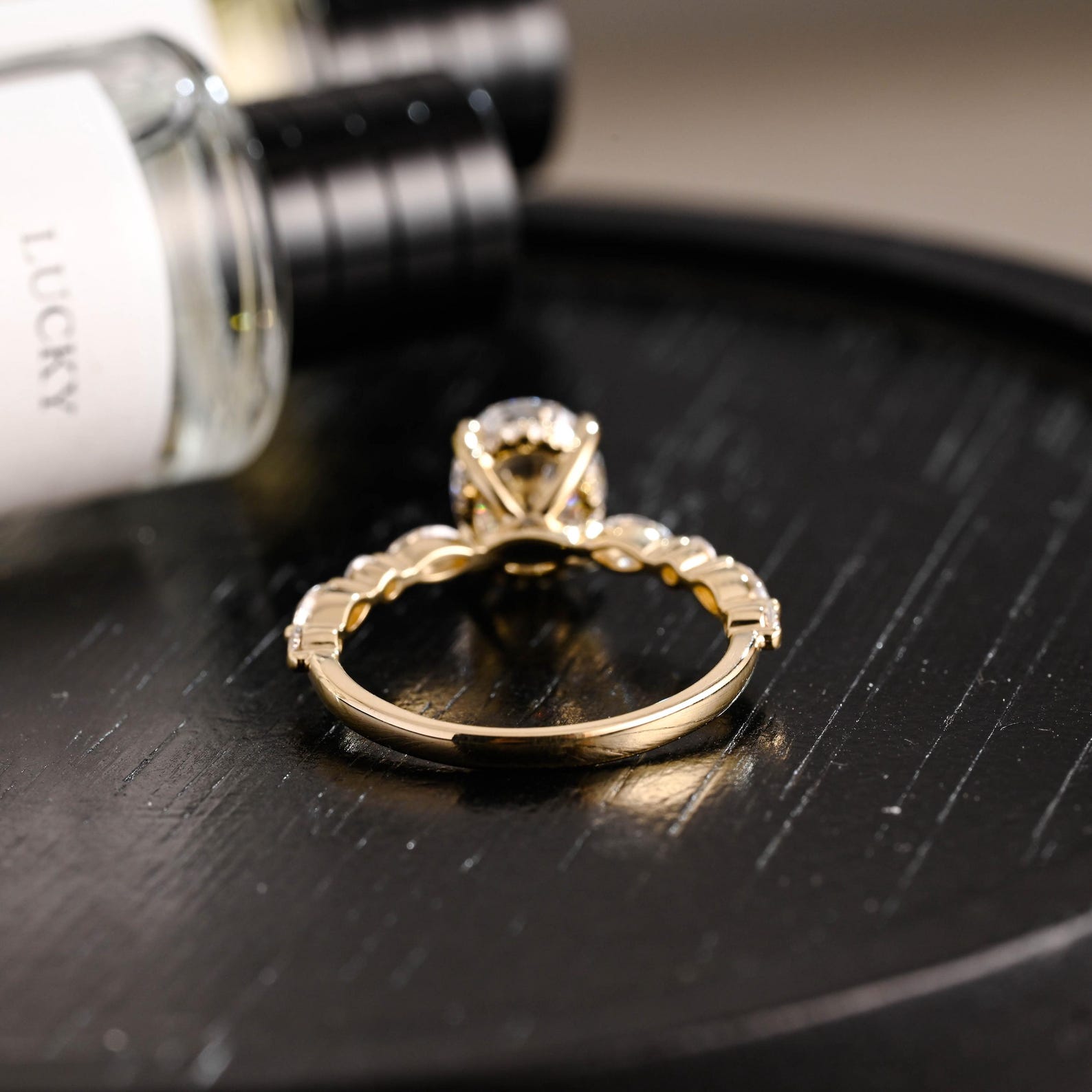 Round Halo, Pave & Split Shank Engagement Ring – 1.93 CT Lab Grown Diamond