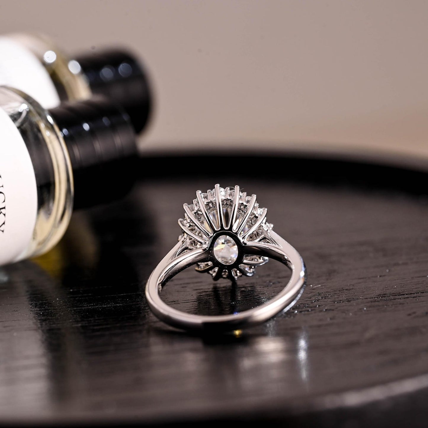 Round Halo, Pave & Split Shank Engagement Ring – 1.93 CT Lab Grown Diamond