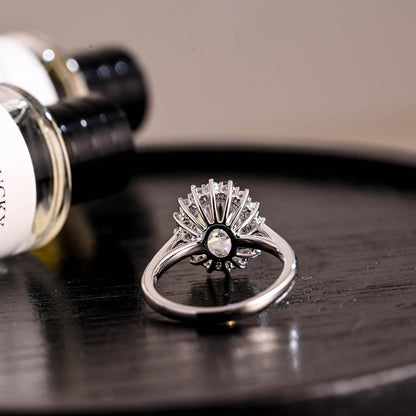 Round Halo, Pave & Split Shank Engagement Ring – 1.93 CT Lab Grown Diamond