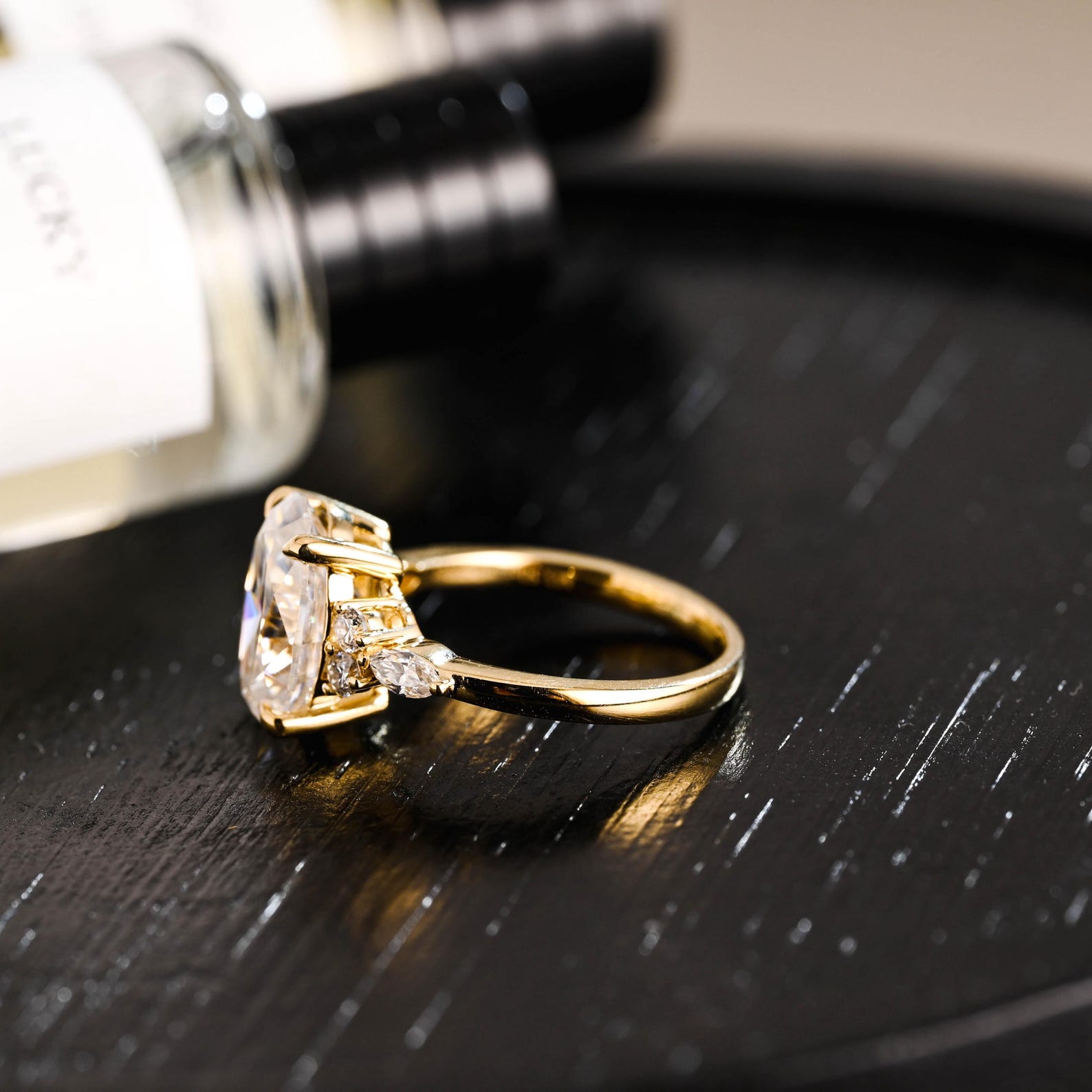 Round Halo, Pave & Split Shank Engagement Ring – 1.93 CT Lab Grown Diamond