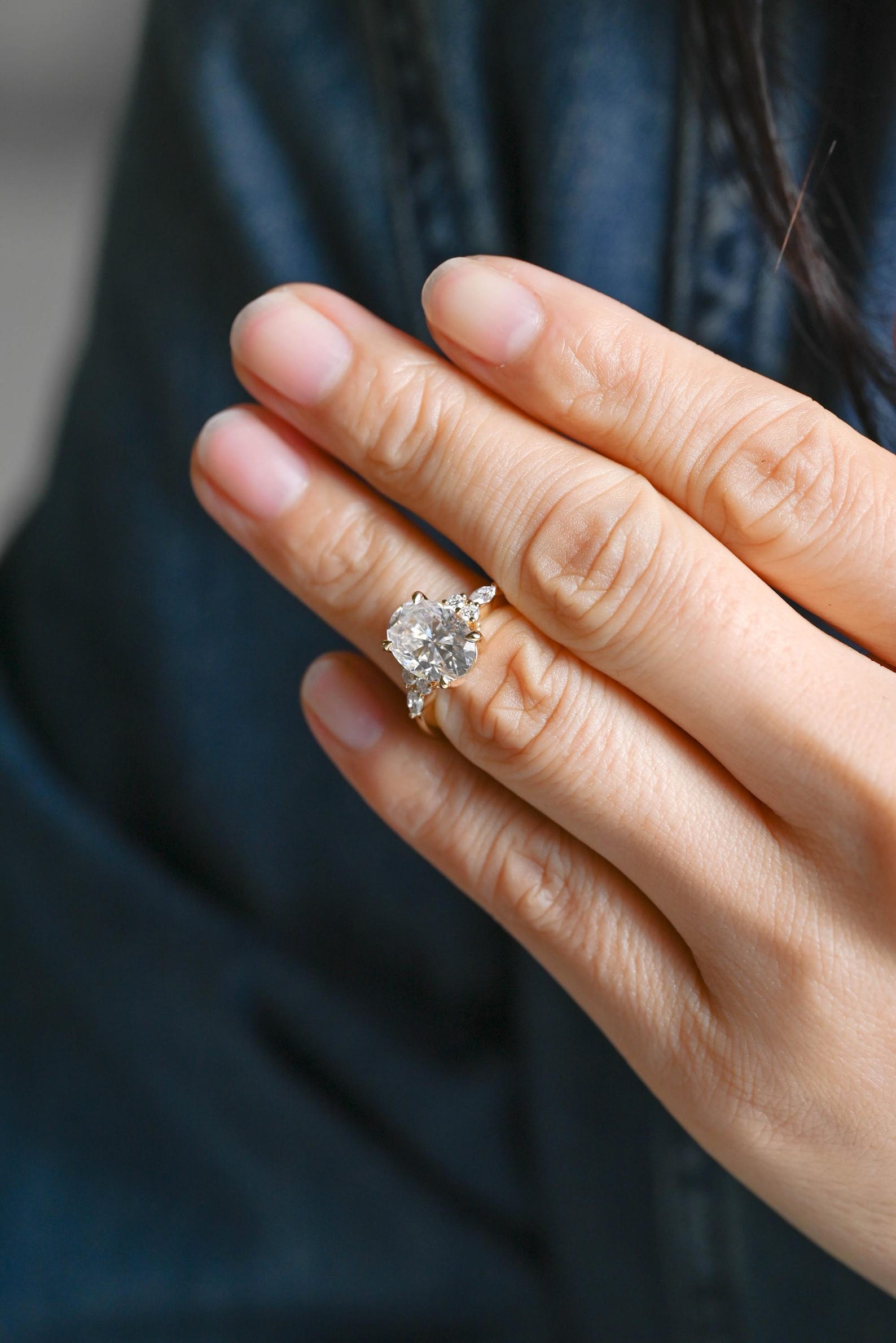 Round Halo, Pave & Split Shank Engagement Ring – 1.93 CT Lab Grown Diamond