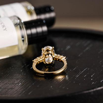 Round Halo, Pave & Split Shank Engagement Ring – 1.93 CT Lab Grown Diamond