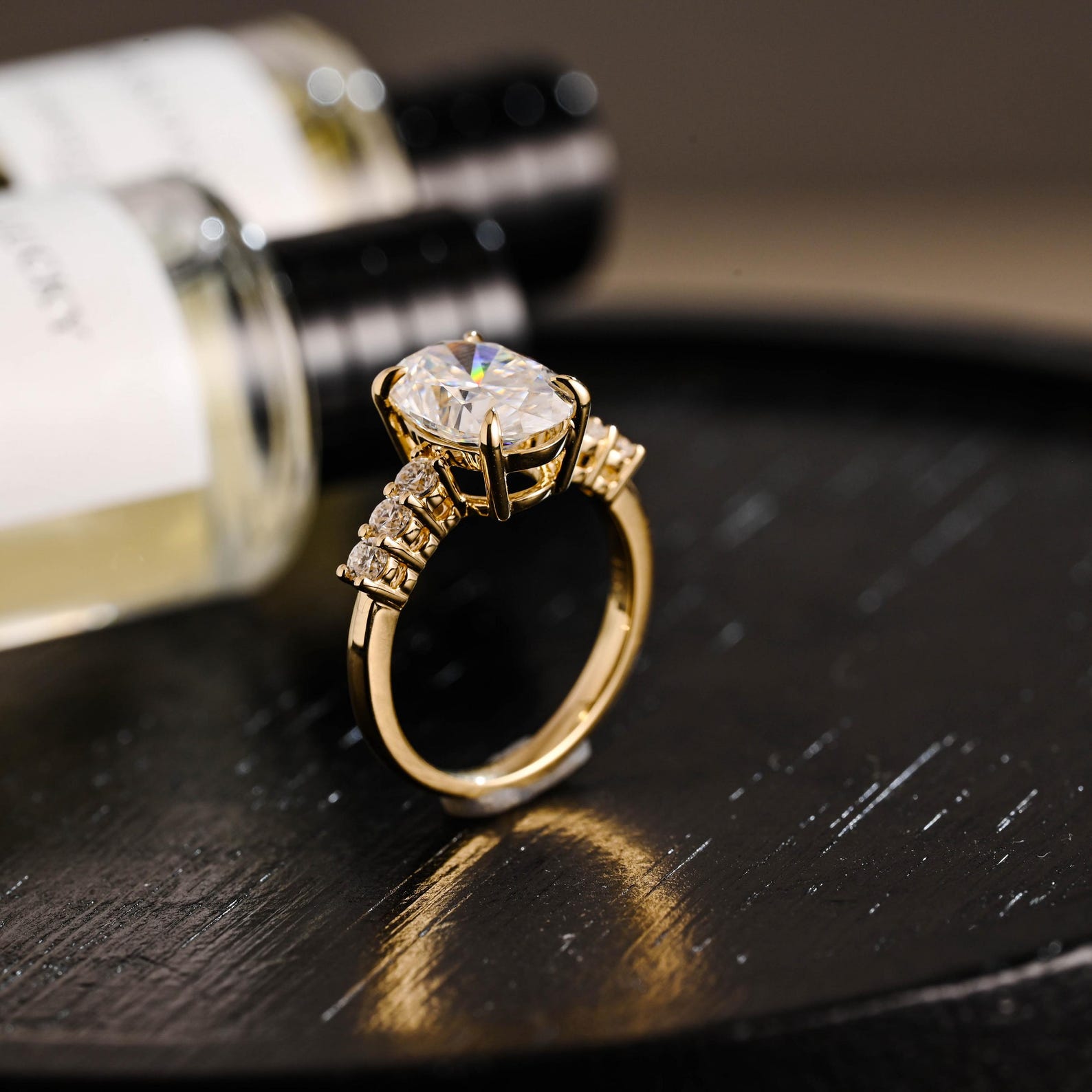 Round Halo, Pave & Split Shank Engagement Ring – 1.93 CT Lab Grown Diamond