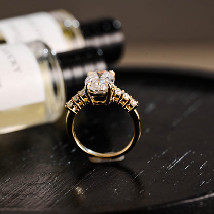 Round Halo, Pave & Split Shank Engagement Ring – 1.93 CT Lab Grown Diamond