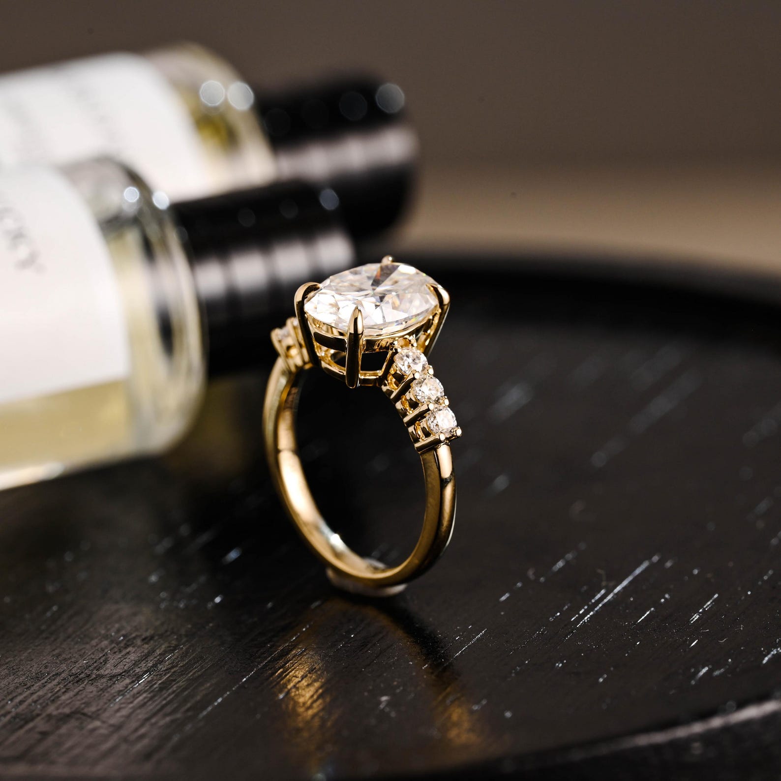 Round Halo, Pave & Split Shank Engagement Ring – 1.93 CT Lab Grown Diamond