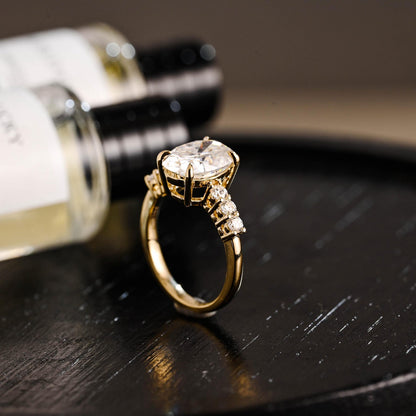 Round Halo, Pave & Split Shank Engagement Ring – 1.93 CT Lab Grown Diamond