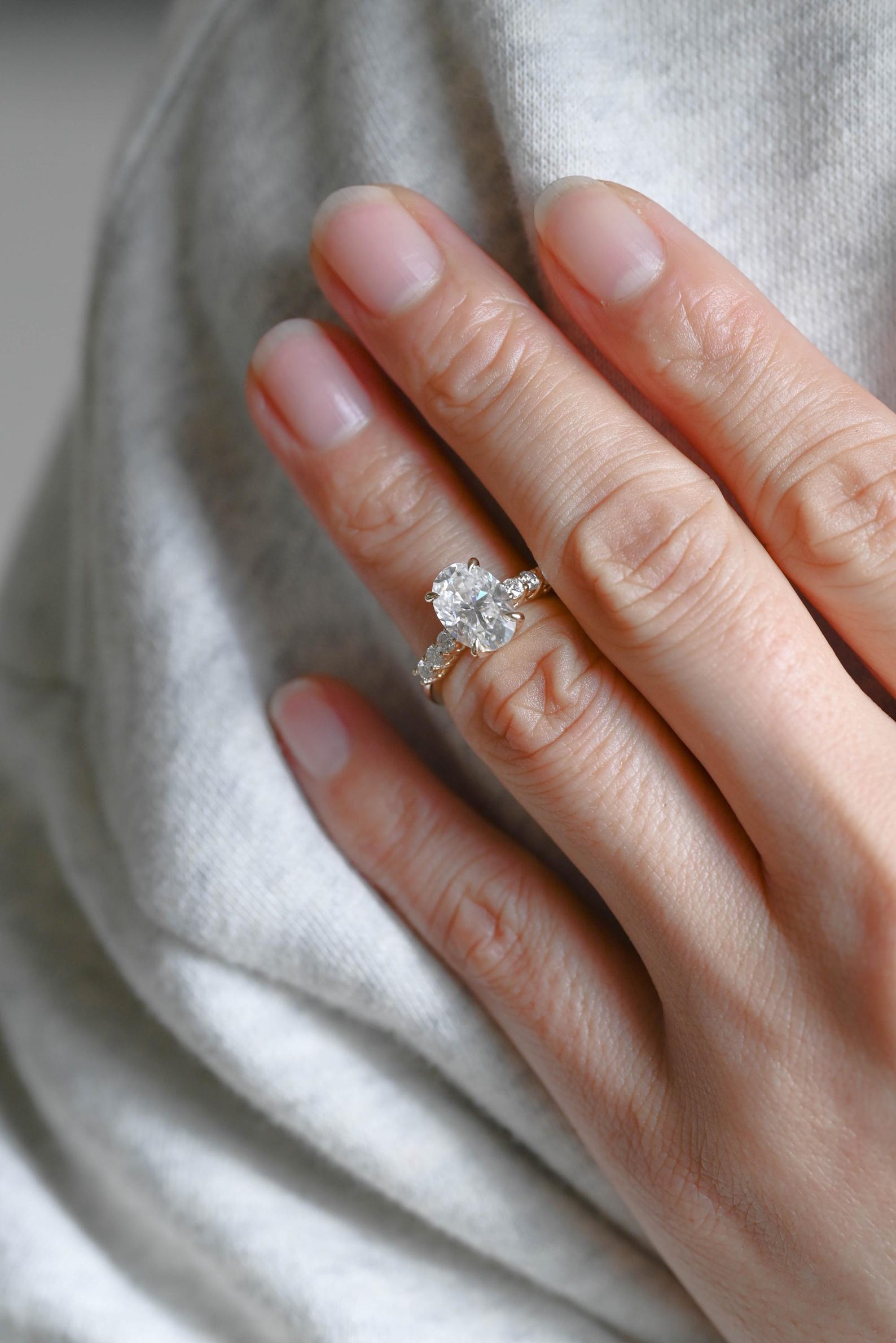 Round Halo, Pave & Split Shank Engagement Ring – 1.93 CT Lab Grown Diamond