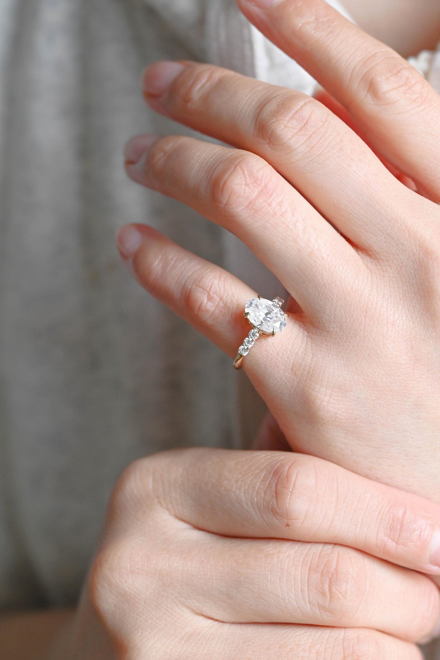 Round Halo, Pave & Split Shank Engagement Ring – 1.93 CT Lab Grown Diamond