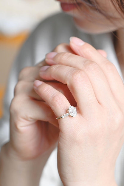 Round Halo, Pave & Split Shank Engagement Ring – 1.93 CT Lab Grown Diamond
