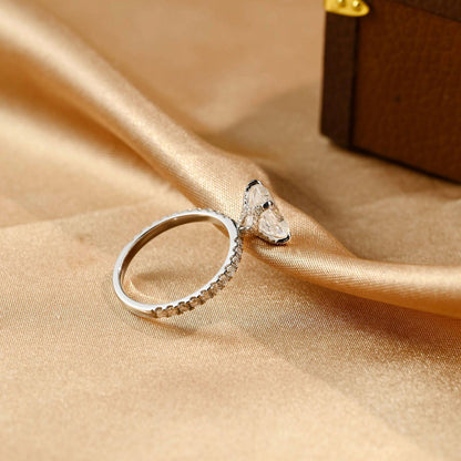 Round Halo, Pave & Split Shank Engagement Ring – 1.93 CT Lab Grown Diamond