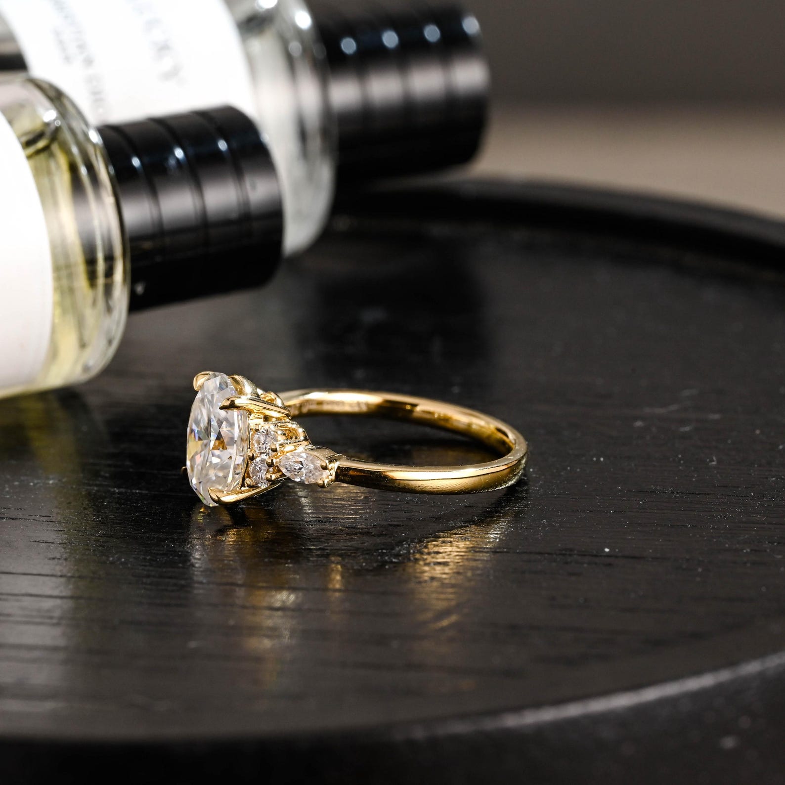 Round Halo, Pave & Split Shank Engagement Ring – 1.93 CT Lab Grown Diamond
