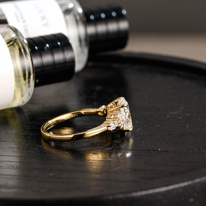 Round Halo, Pave & Split Shank Engagement Ring – 1.93 CT Lab Grown Diamond