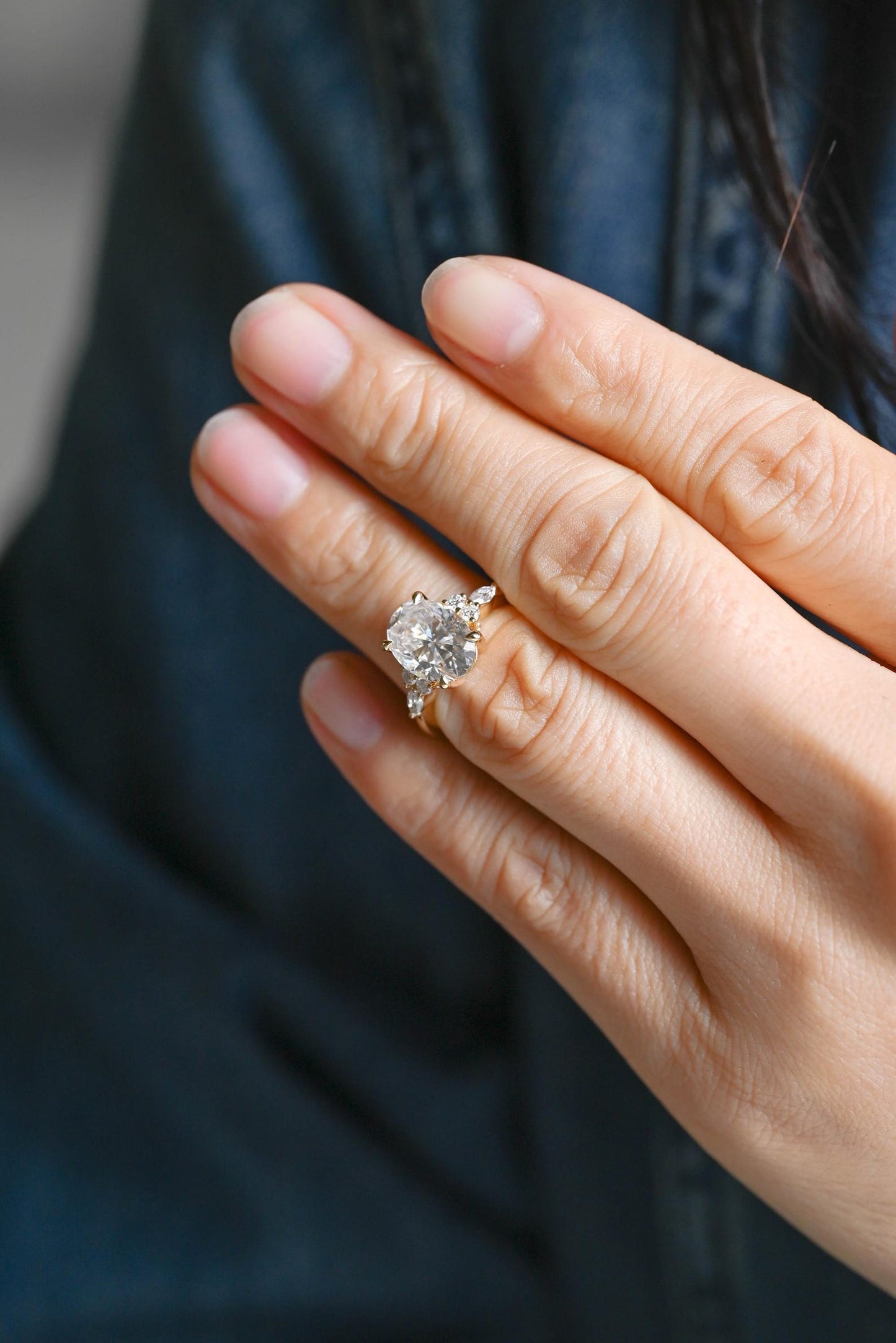 Round Halo, Pave & Split Shank Engagement Ring – 1.93 CT Lab Grown Diamond