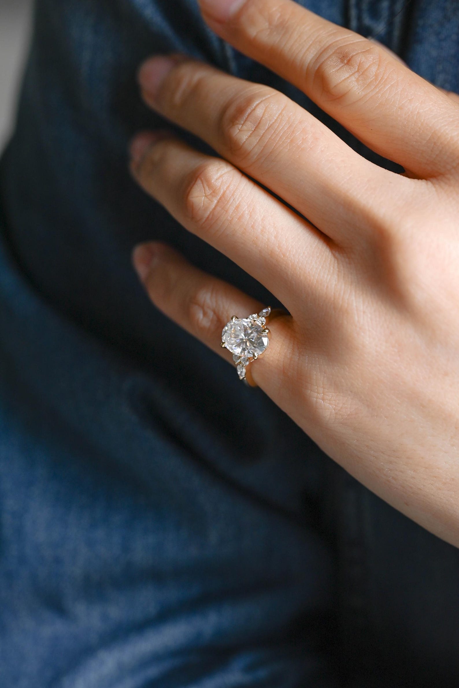 Round Halo, Pave & Split Shank Engagement Ring – 1.93 CT Lab Grown Diamond