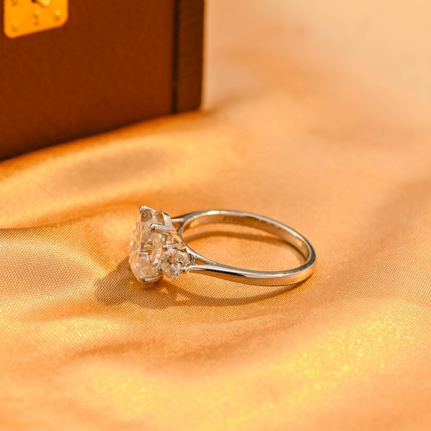 Round Halo, Pave & Split Shank Engagement Ring – 1.93 CT Lab Grown Diamond