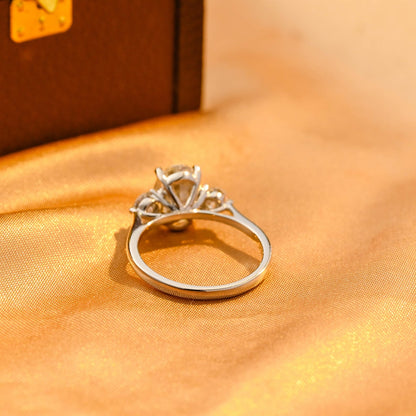 Round Halo, Pave & Split Shank Engagement Ring – 1.93 CT Lab Grown Diamond