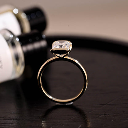 Round Halo, Pave & Split Shank Engagement Ring – 1.93 CT Lab Grown Diamond