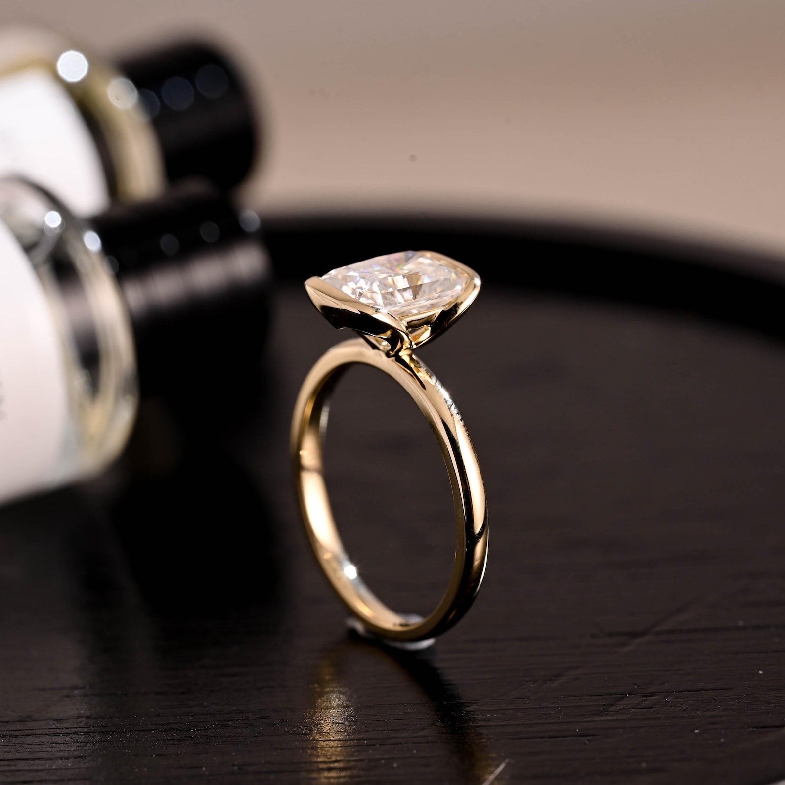 Round Halo, Pave & Split Shank Engagement Ring – 1.93 CT Lab Grown Diamond