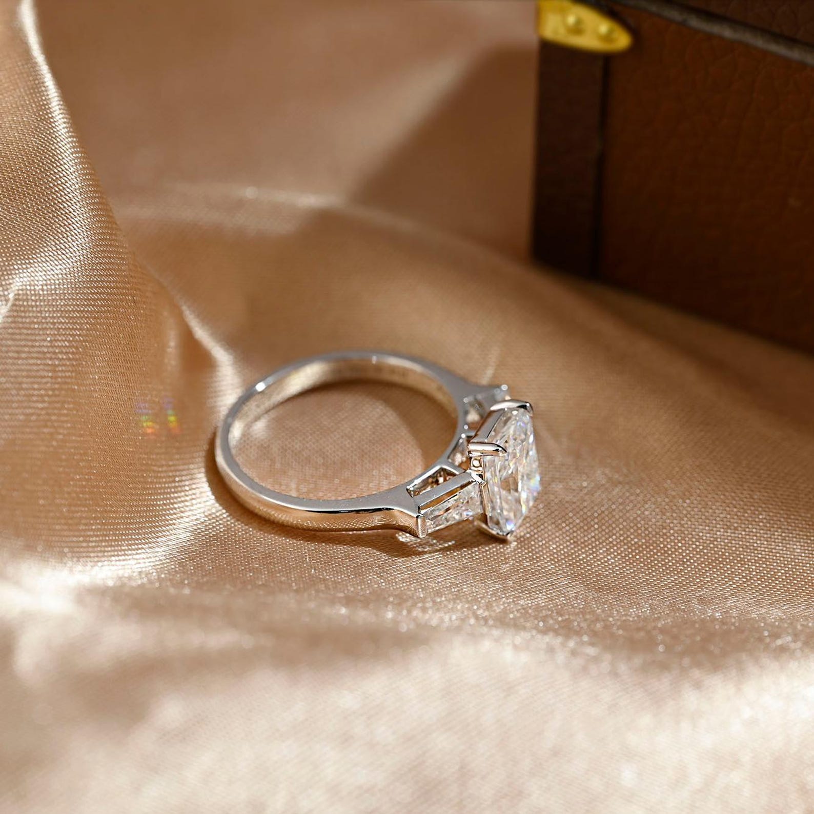 Round Halo, Pave & Split Shank Engagement Ring – 1.93 CT Lab Grown Diamond