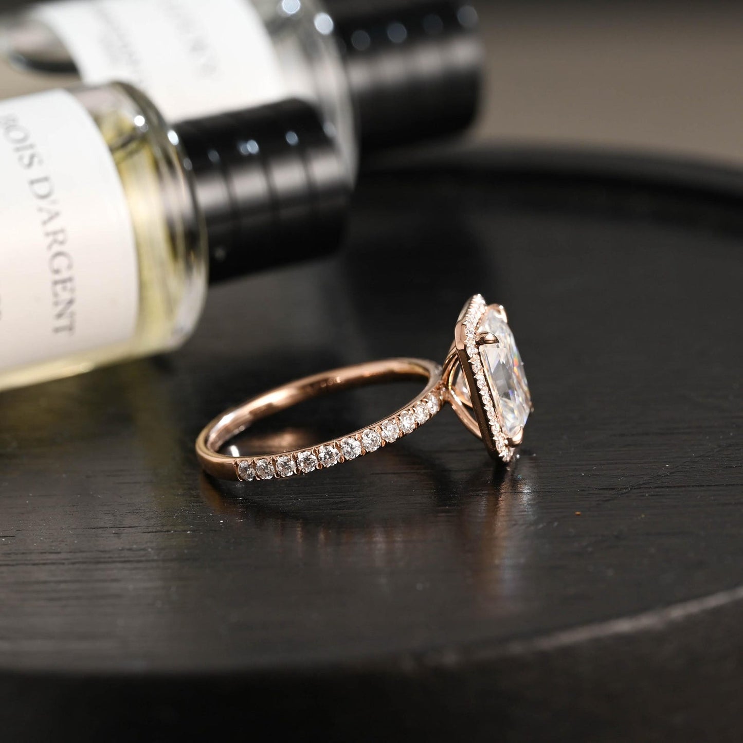 Round Halo, Pave & Split Shank Engagement Ring – 1.93 CT Lab Grown Diamond