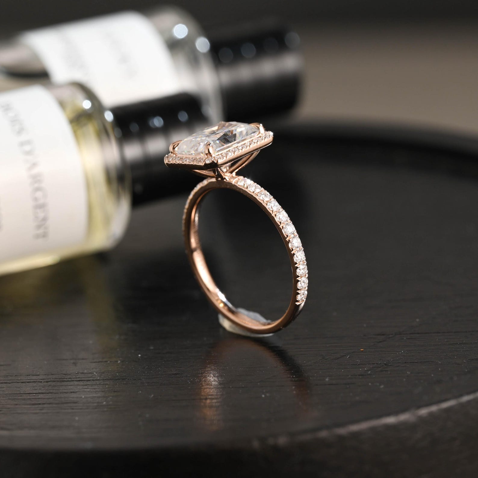 Round Halo, Pave & Split Shank Engagement Ring – 1.93 CT Lab Grown Diamond