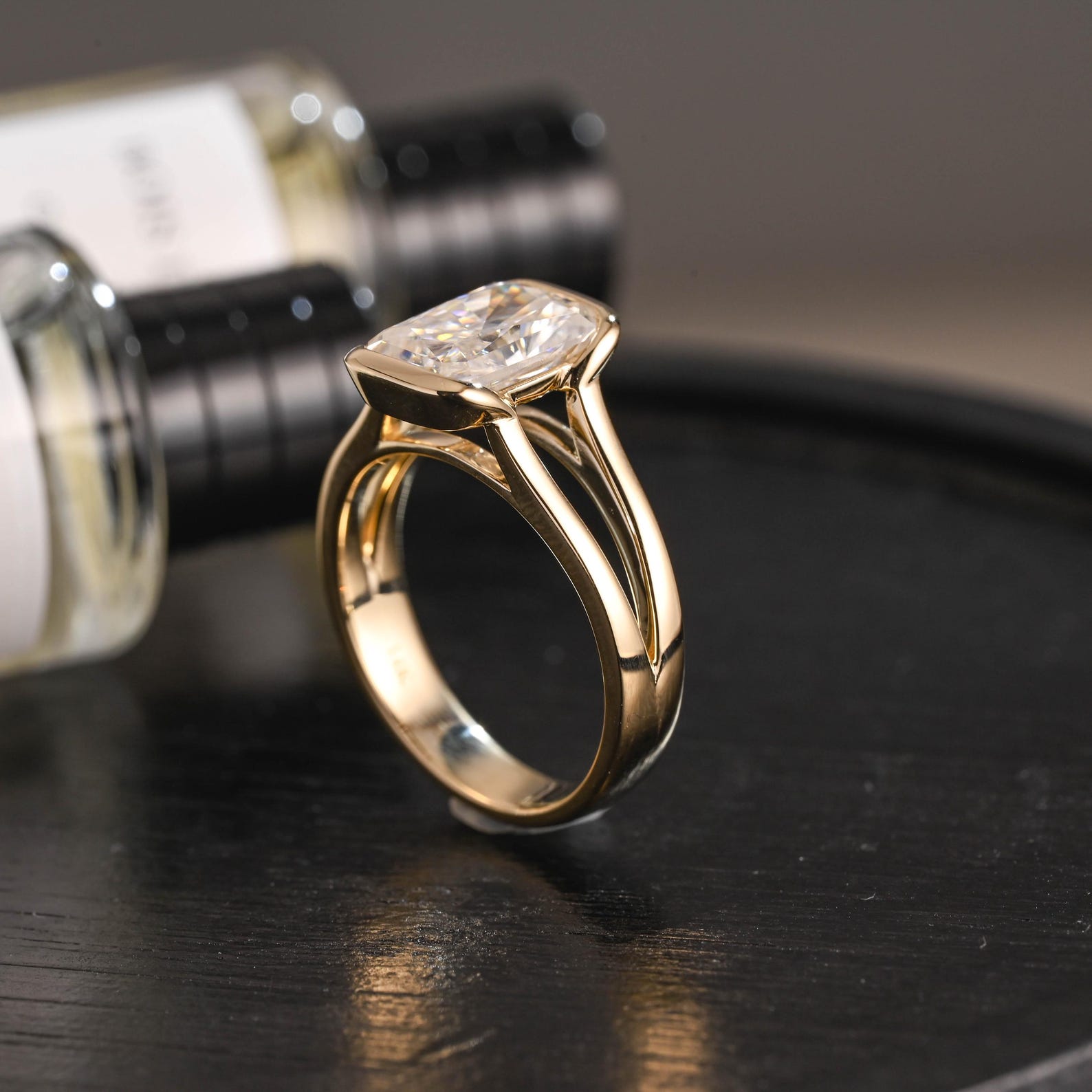 Round Halo, Pave & Split Shank Engagement Ring – 1.93 CT Lab Grown Diamond