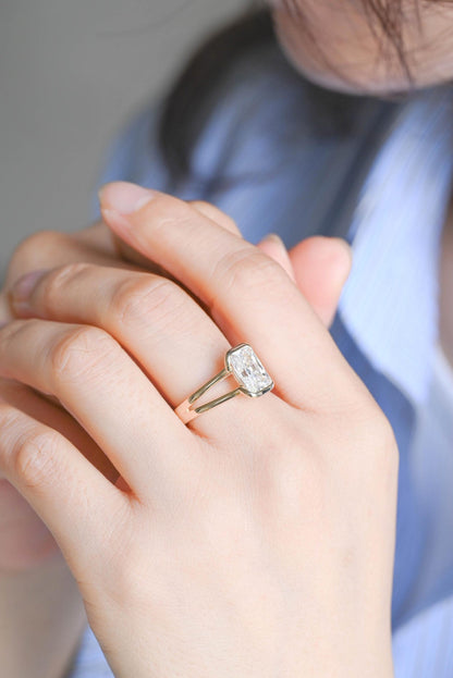 Round Halo, Pave & Split Shank Engagement Ring – 1.93 CT Lab Grown Diamond