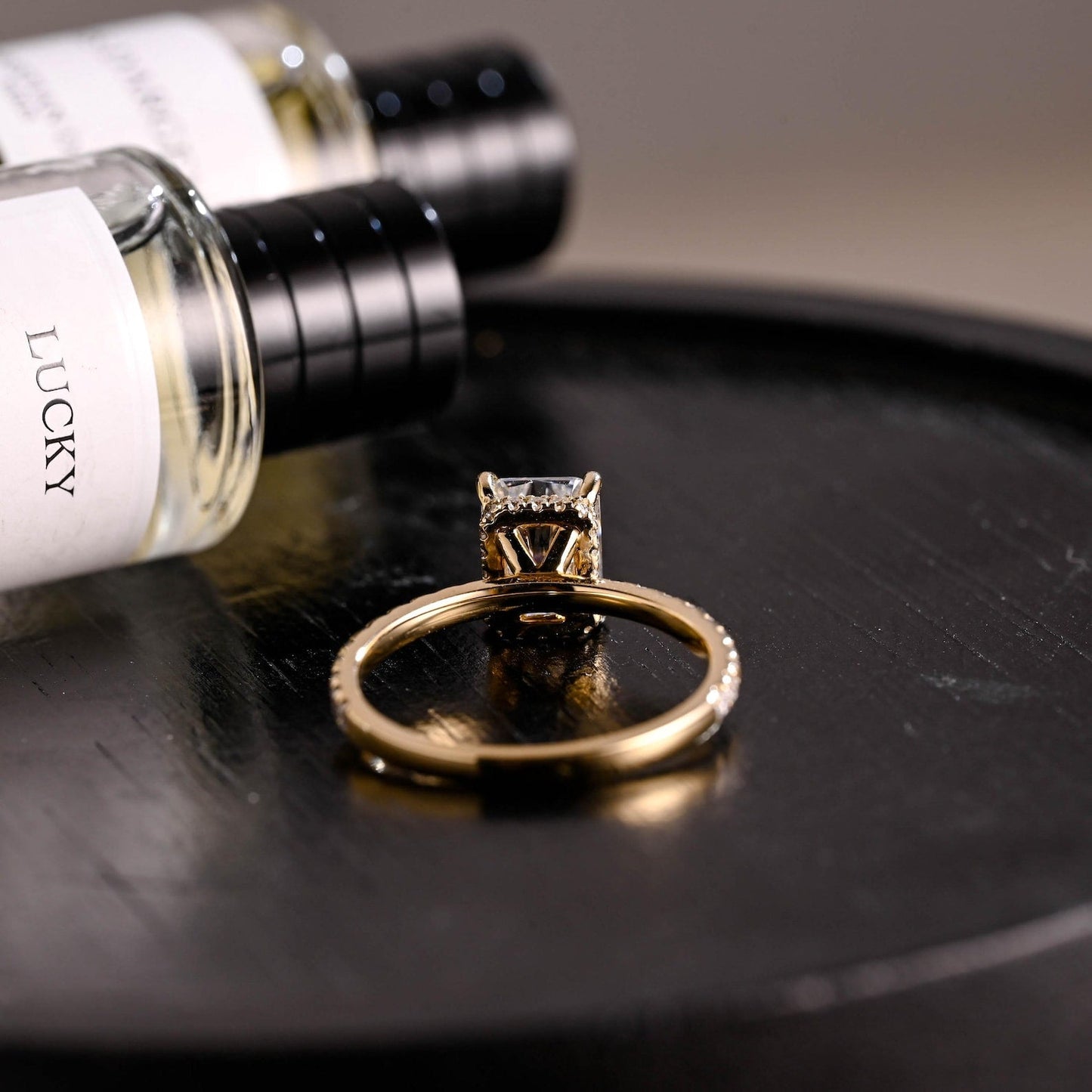 Round Halo, Pave & Split Shank Engagement Ring – 1.93 CT Lab Grown Diamond