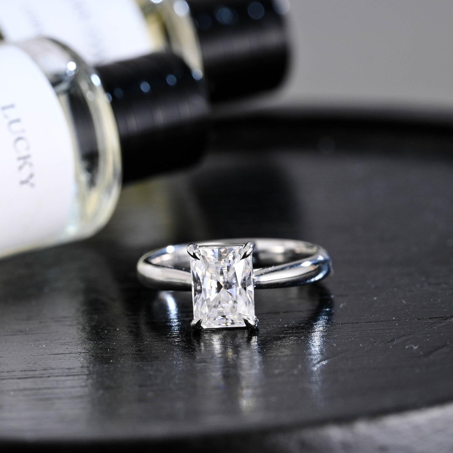 Round Halo, Pave & Split Shank Engagement Ring – 1.93 CT Lab Grown Diamond