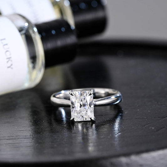 Round Halo, Pave & Split Shank Engagement Ring – 1.93 CT Lab Grown Diamond