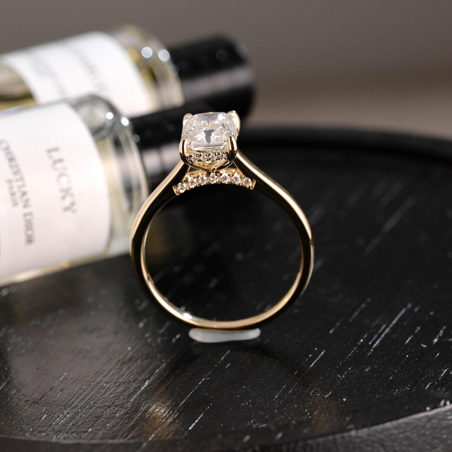 Round Halo, Pave & Split Shank Engagement Ring – 1.93 CT Lab Grown Diamond