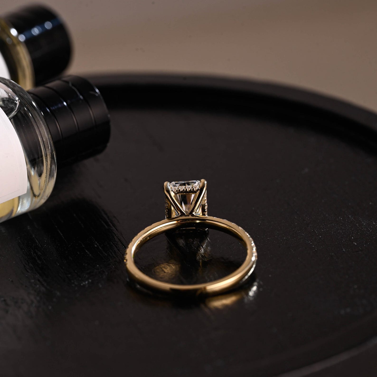 Round Halo, Pave & Split Shank Engagement Ring – 1.93 CT Lab Grown Diamond