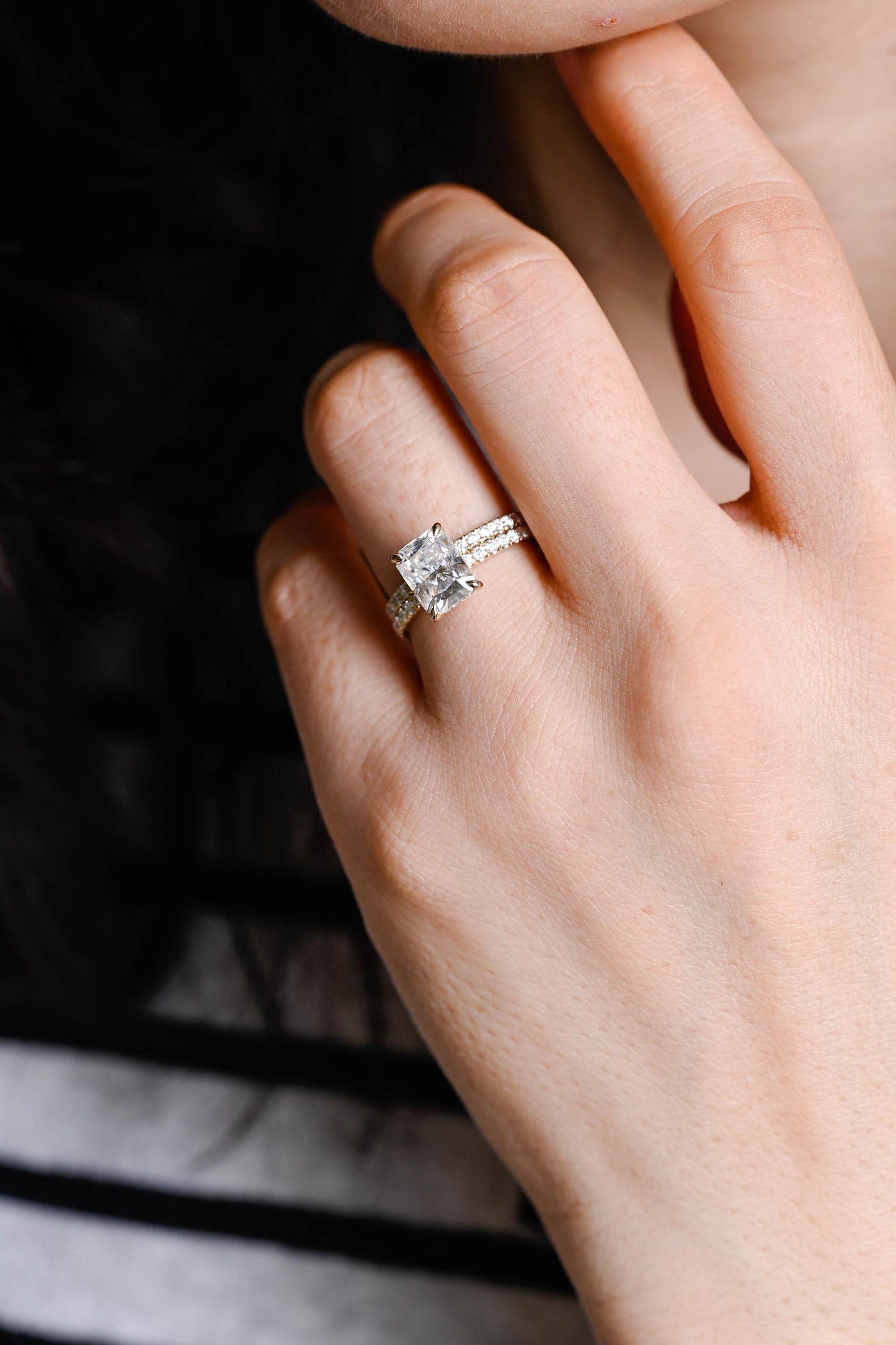 Round Halo, Pave & Split Shank Engagement Ring – 1.93 CT Lab Grown Diamond