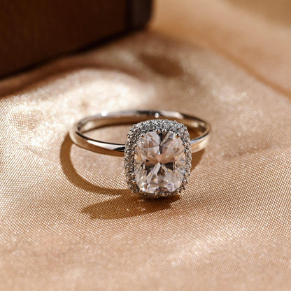 Round Halo, Pave & Split Shank Engagement Ring – 1.93 CT Lab Grown Diamond