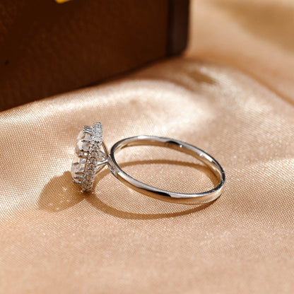 Round Halo, Pave & Split Shank Engagement Ring – 1.93 CT Lab Grown Diamond