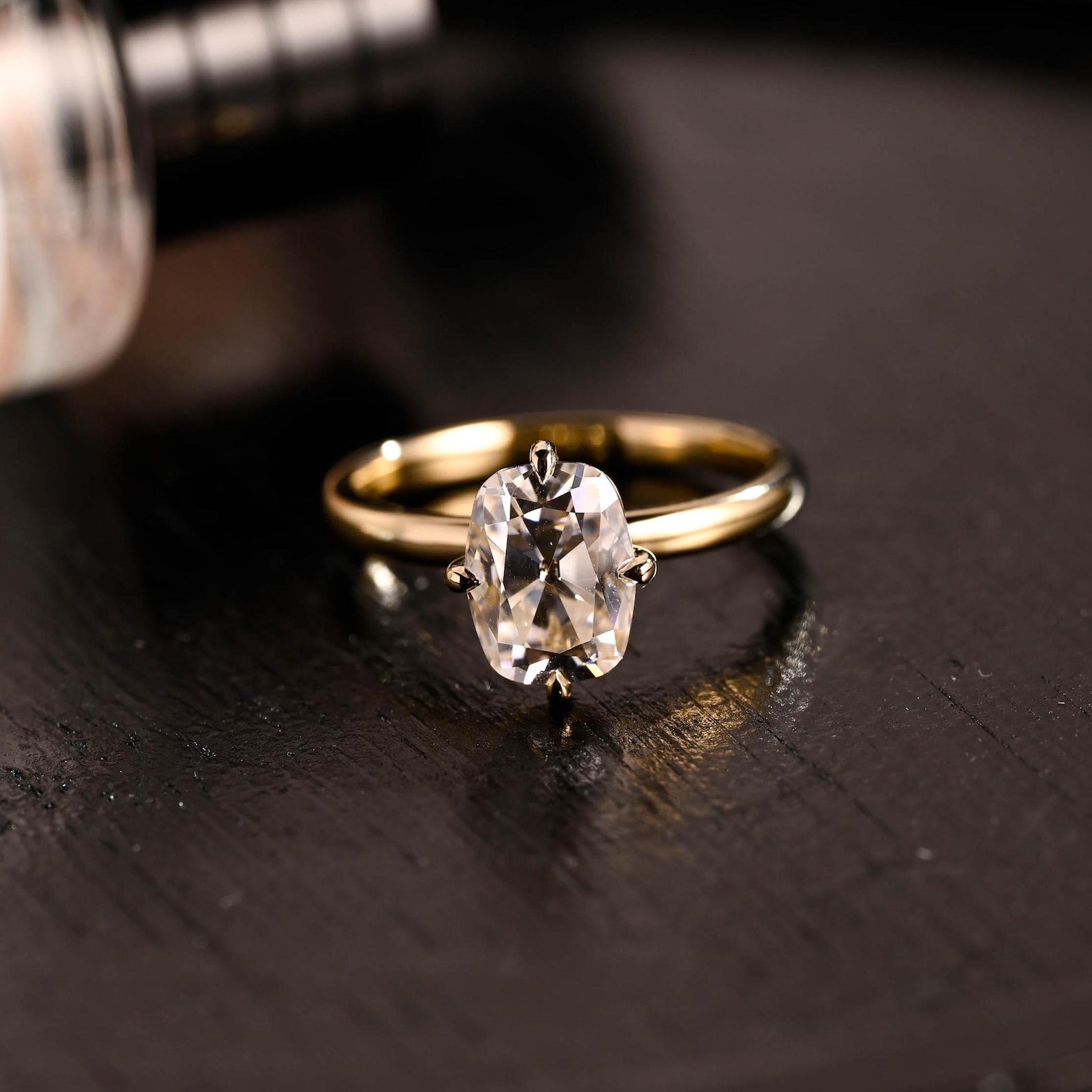 Round Halo, Pave & Split Shank Engagement Ring – 1.93 CT Lab Grown Diamond