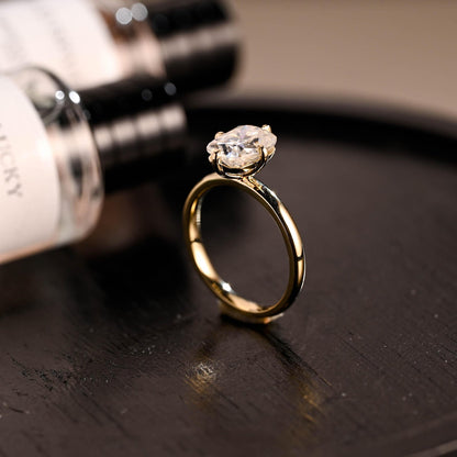 Round Halo, Pave & Split Shank Engagement Ring – 1.93 CT Lab Grown Diamond
