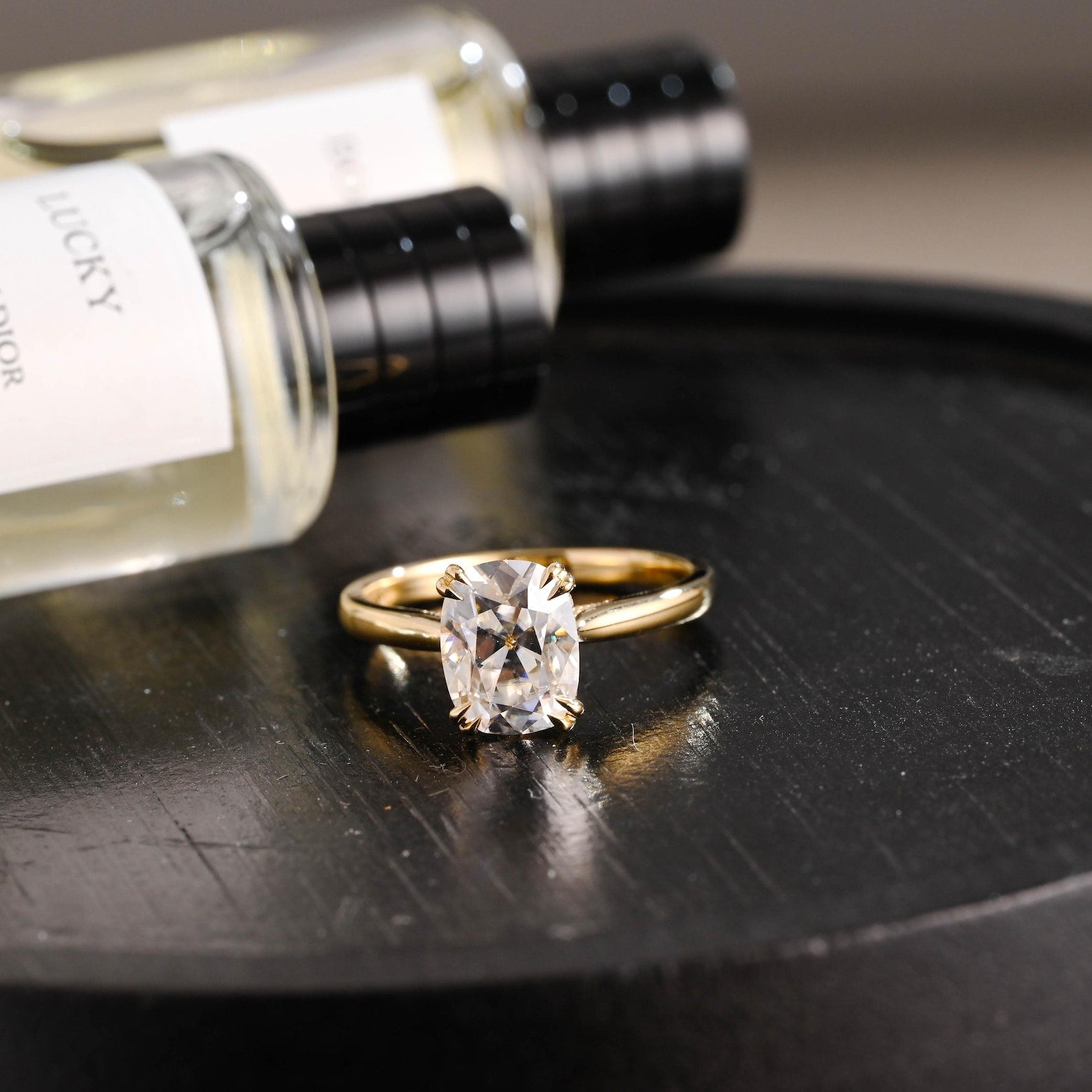 Round Halo, Pave & Split Shank Engagement Ring – 1.93 CT Lab Grown Diamond