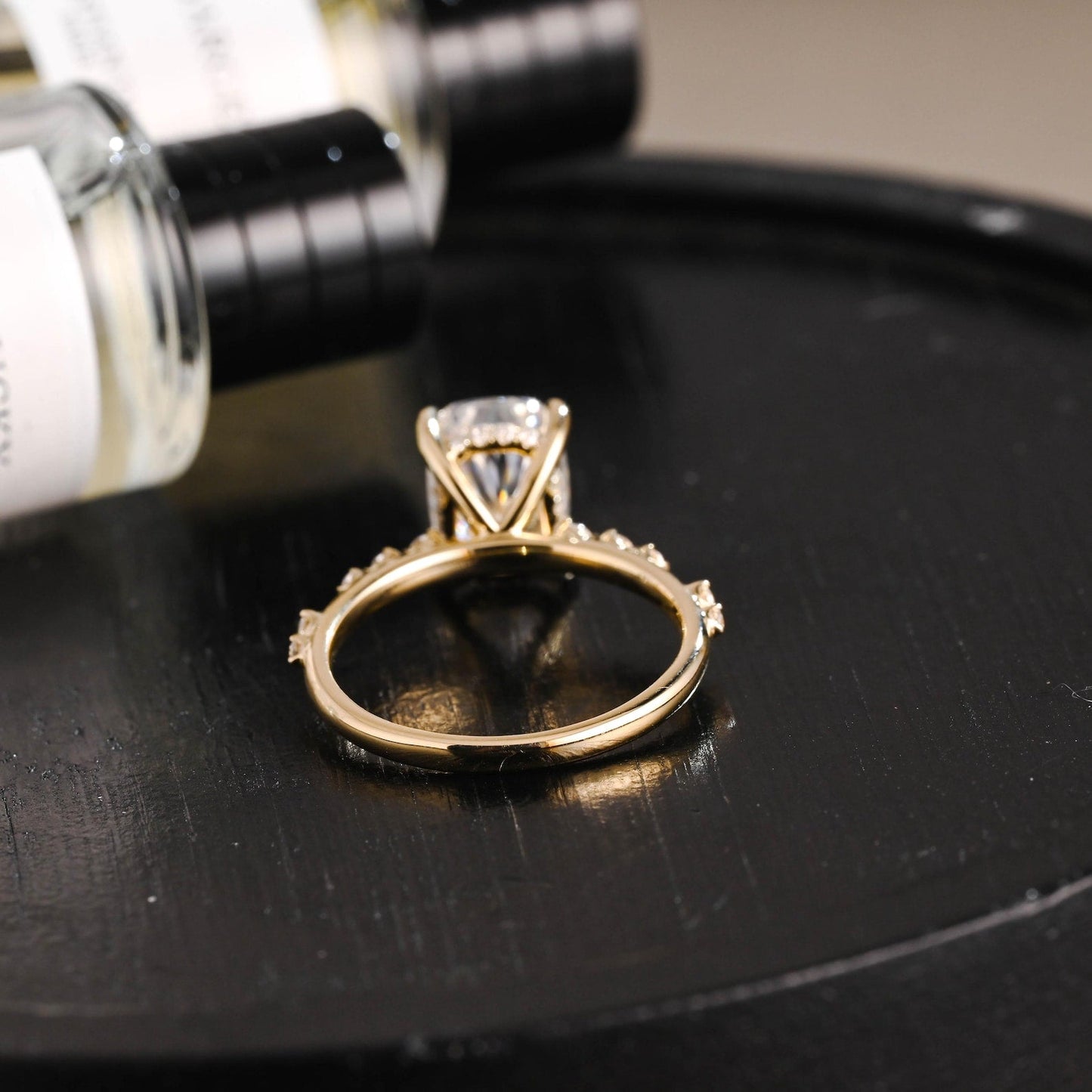 Round Halo, Pave & Split Shank Engagement Ring – 1.93 CT Lab Grown Diamond