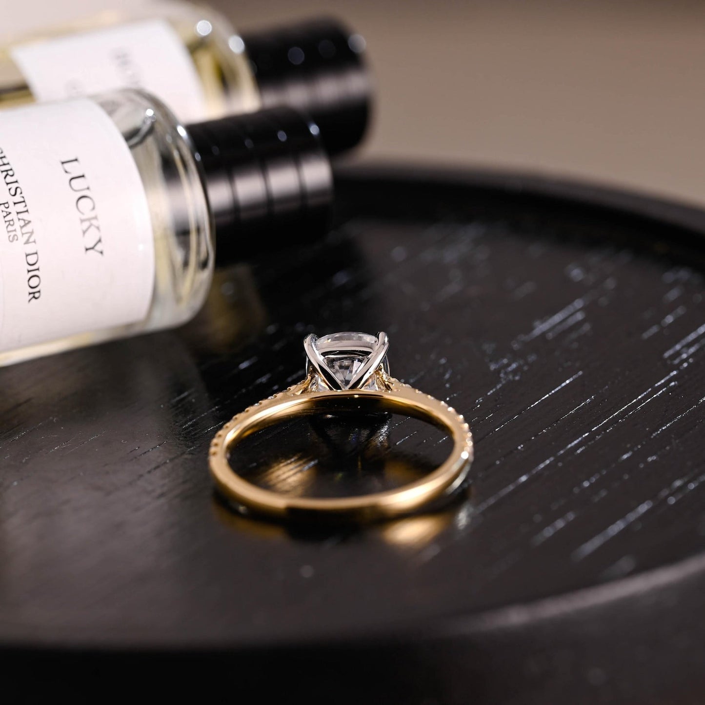 Round Halo, Pave & Split Shank Engagement Ring – 1.93 CT Lab Grown Diamond