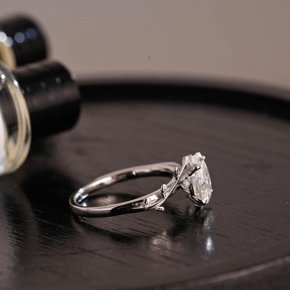Round Halo, Pave & Split Shank Engagement Ring – 1.93 CT Lab Grown Diamond