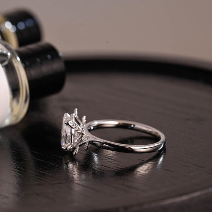 Round Halo, Pave & Split Shank Engagement Ring – 1.93 CT Lab Grown Diamond