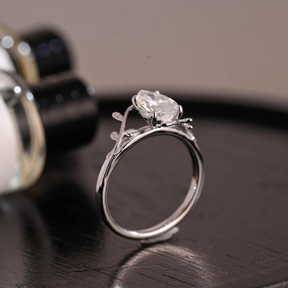 Round Halo, Pave & Split Shank Engagement Ring – 1.93 CT Lab Grown Diamond