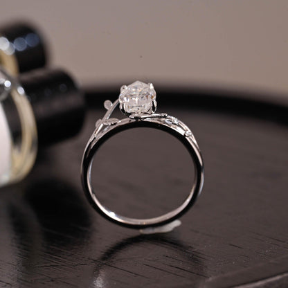 Round Halo, Pave & Split Shank Engagement Ring – 1.93 CT Lab Grown Diamond