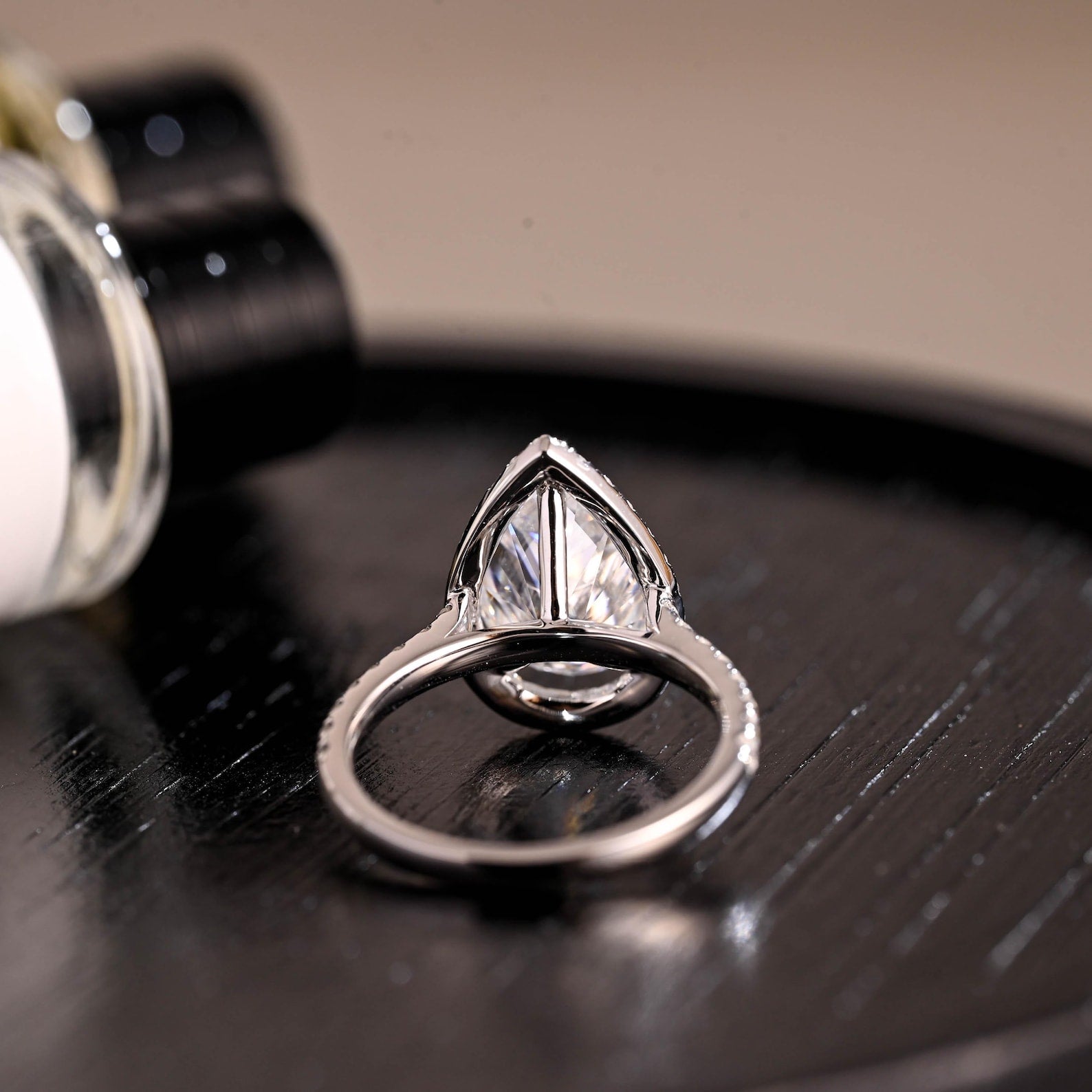 Round Halo, Pave & Split Shank Engagement Ring – 1.93 CT Lab Grown Diamond