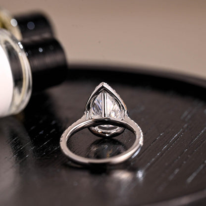 Round Halo, Pave & Split Shank Engagement Ring – 1.93 CT Lab Grown Diamond